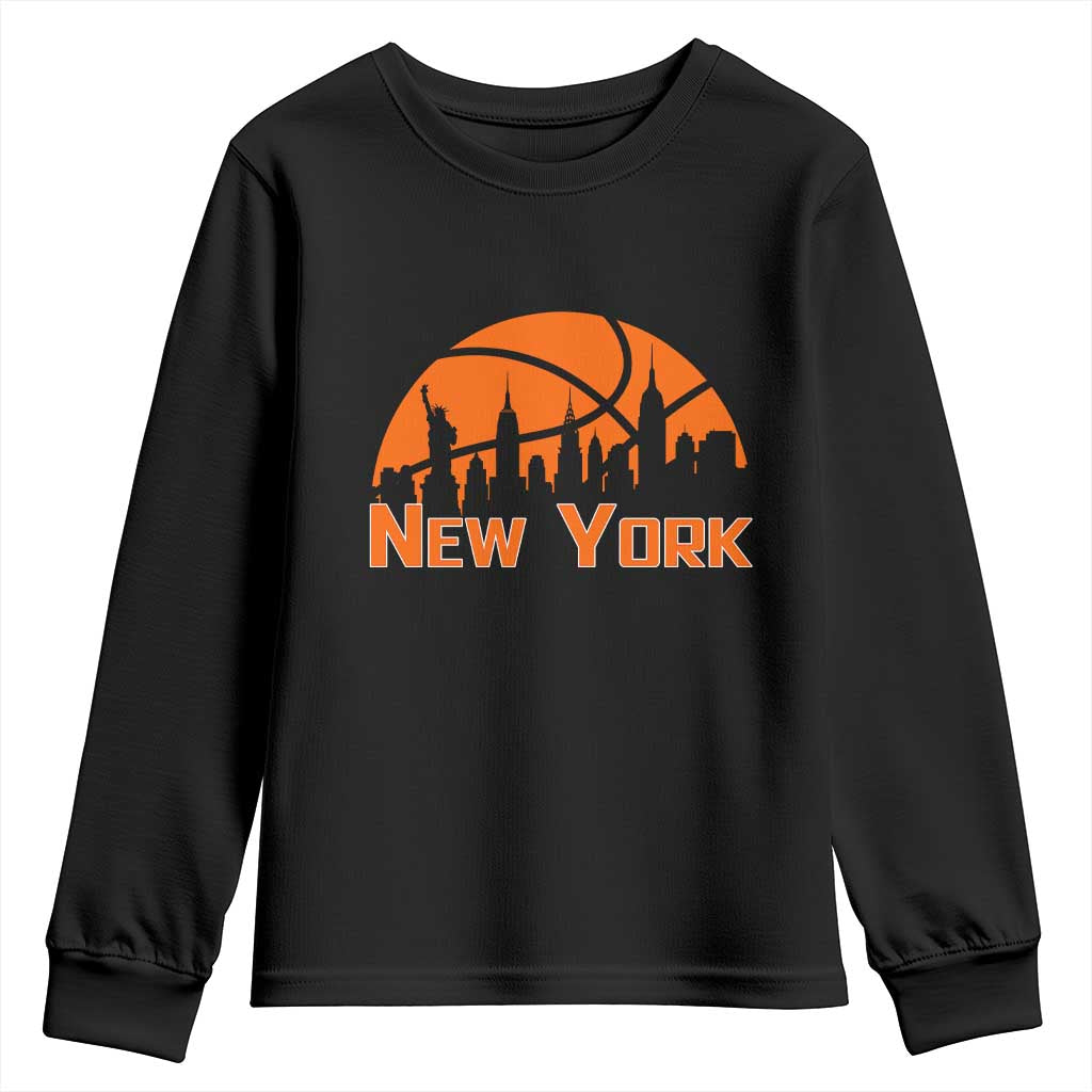 New York Skyline NY State Pride Youth Sweatshirt Game Day Sports Fan TS14 Black Print Your Wear