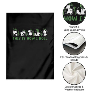 This Is How I Roll Garden Flag Cute Bear Panda Lover TS14 Print Your Wear