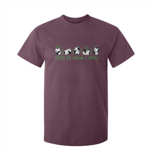 This Is How I Roll T Shirt For Kid Cute Bear Panda Lover TS14 Maroon Print Your Wear