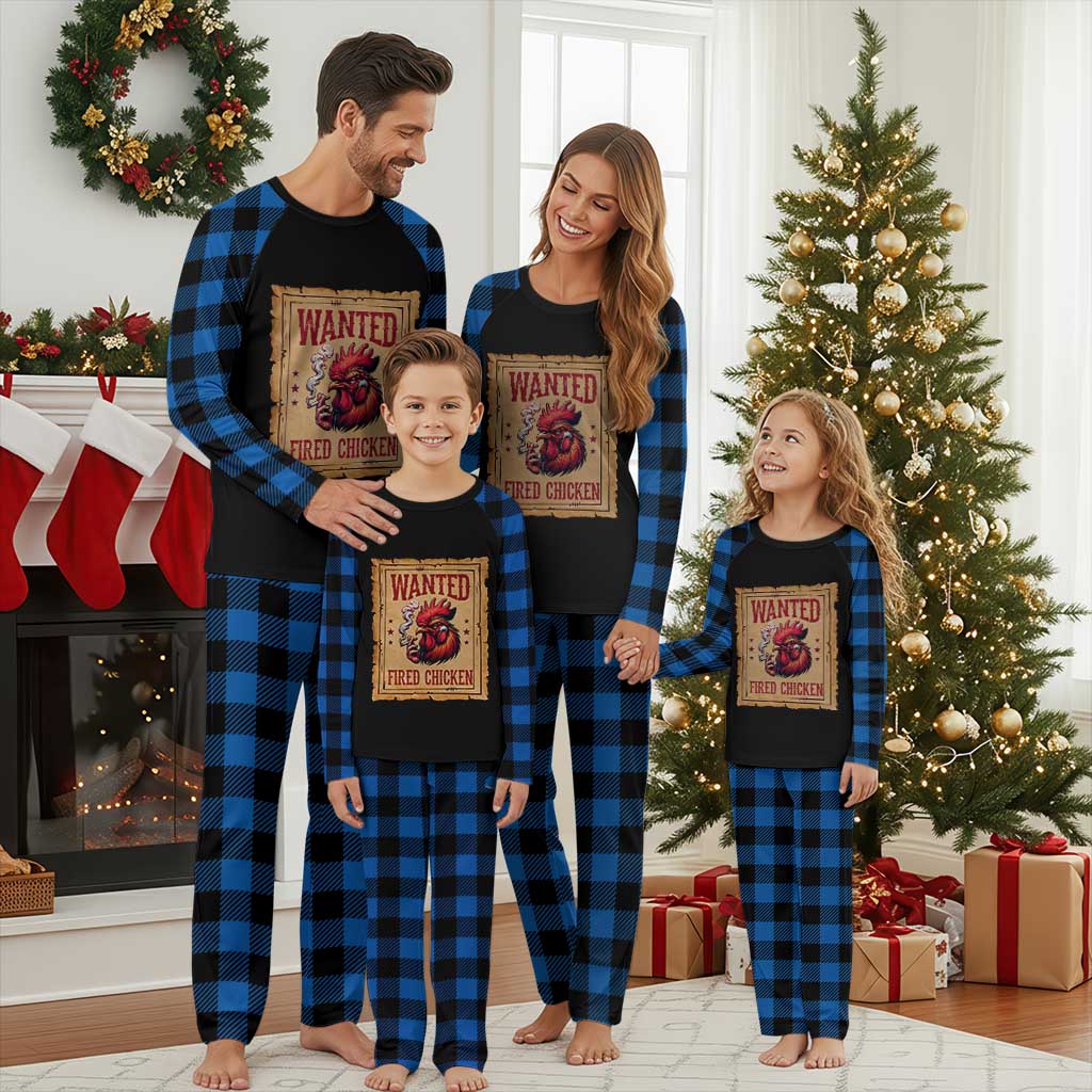 Funny Weed Lover Cannabis 420 Plaid Pajama Set Fried Chicken TS14 Blue Plaid Print Your Wear