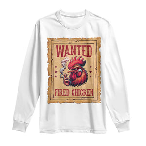 Funny Weed Lover Cannabis 420 Long Sleeve Shirt Fried Chicken TS14 White Print Your Wear