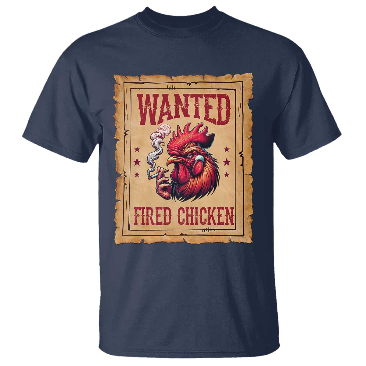Funny Weed Lover Cannabis 420 T Shirt Fried Chicken TS14 Navy Print Your Wear