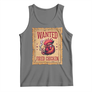 Funny Weed Lover Cannabis 420 Tank Top Fried Chicken TS14 Black Heather Print Your Wear