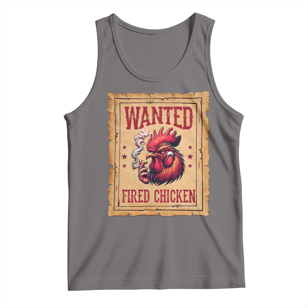 Funny Weed Lover Cannabis 420 Tank Top Fried Chicken TS14 Deep Heather Print Your Wear