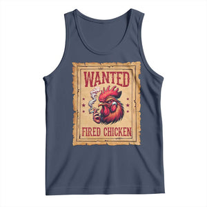 Funny Weed Lover Cannabis 420 Tank Top Fried Chicken TS14 Navy Print Your Wear