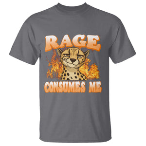 Cool Cheetah T Shirt Funny Range Consumes Me Sarcastic Wild Animal TS14 Charcoal Print Your Wear