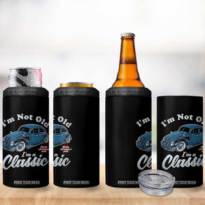 I'm Not Old I'm Classic 4 in 1 Can Cooler Tumbler Vintage Distressed Classic Bug Travel TS14 Print Your Wear