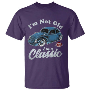 I'm Not Old I'm Classic T Shirt Vintage Distressed Classic Bug Travel TS14 Purple Print Your Wear