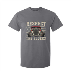 Respect The Elders T Shirt For Kid 1932 American Classic Hotrod TS14 Charcoal Print Your Wear
