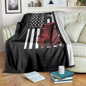 Classic Big Block Blower Throw Blanket Patriotic Racing Engine American Flag Christian Cross TS14 Print Your Wear