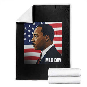 Martin Luther King Jr Throw Blanket Human Rights TS14 Black Print Your Wear