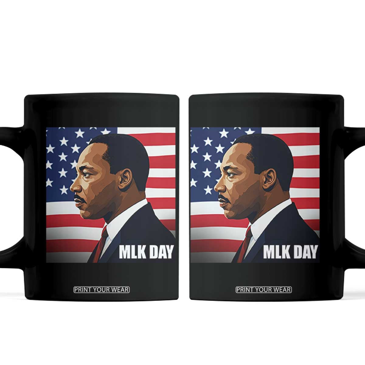 Martin Luther King Jr Coffee Mug Human Rights TS14 Black Print Your Wear
