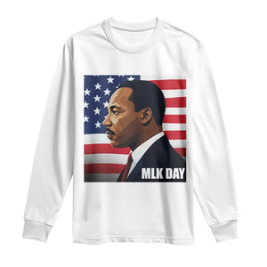 Martin Luther King Jr Long Sleeve Shirt Human Rights TS14 White Print Your Wear