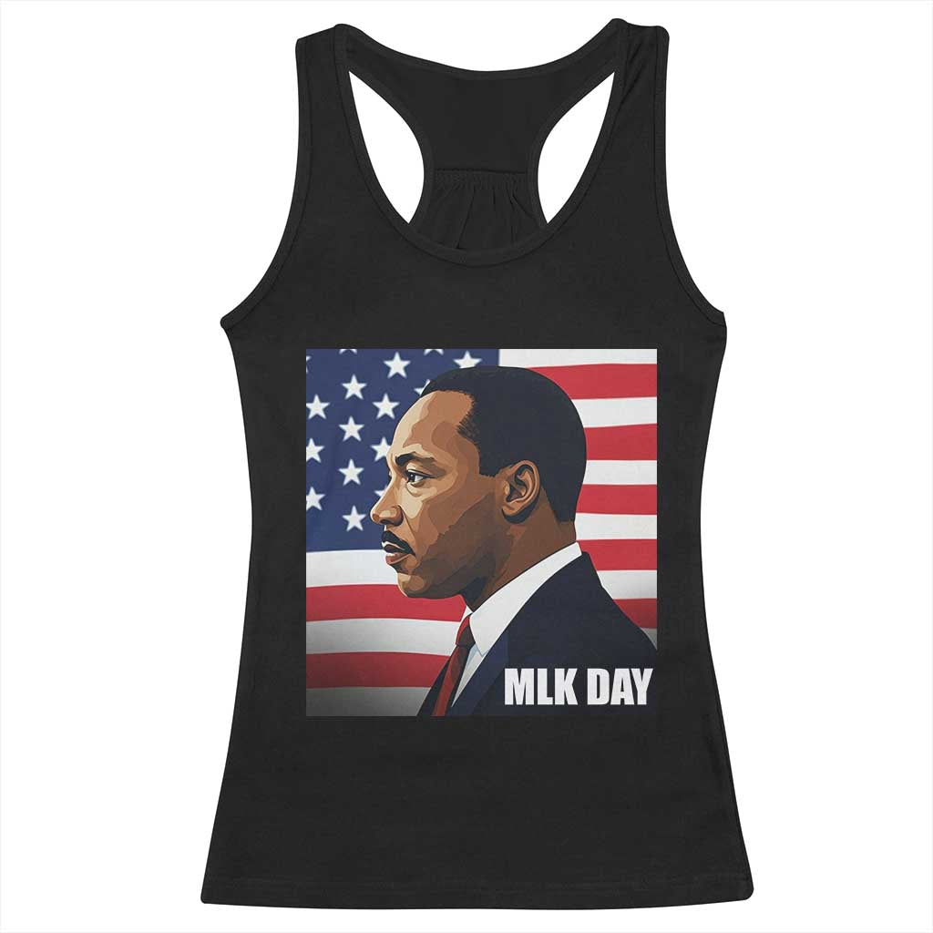 Martin Luther King Jr Racerback Tank Top Human Rights TS14 Black Print Your Wear