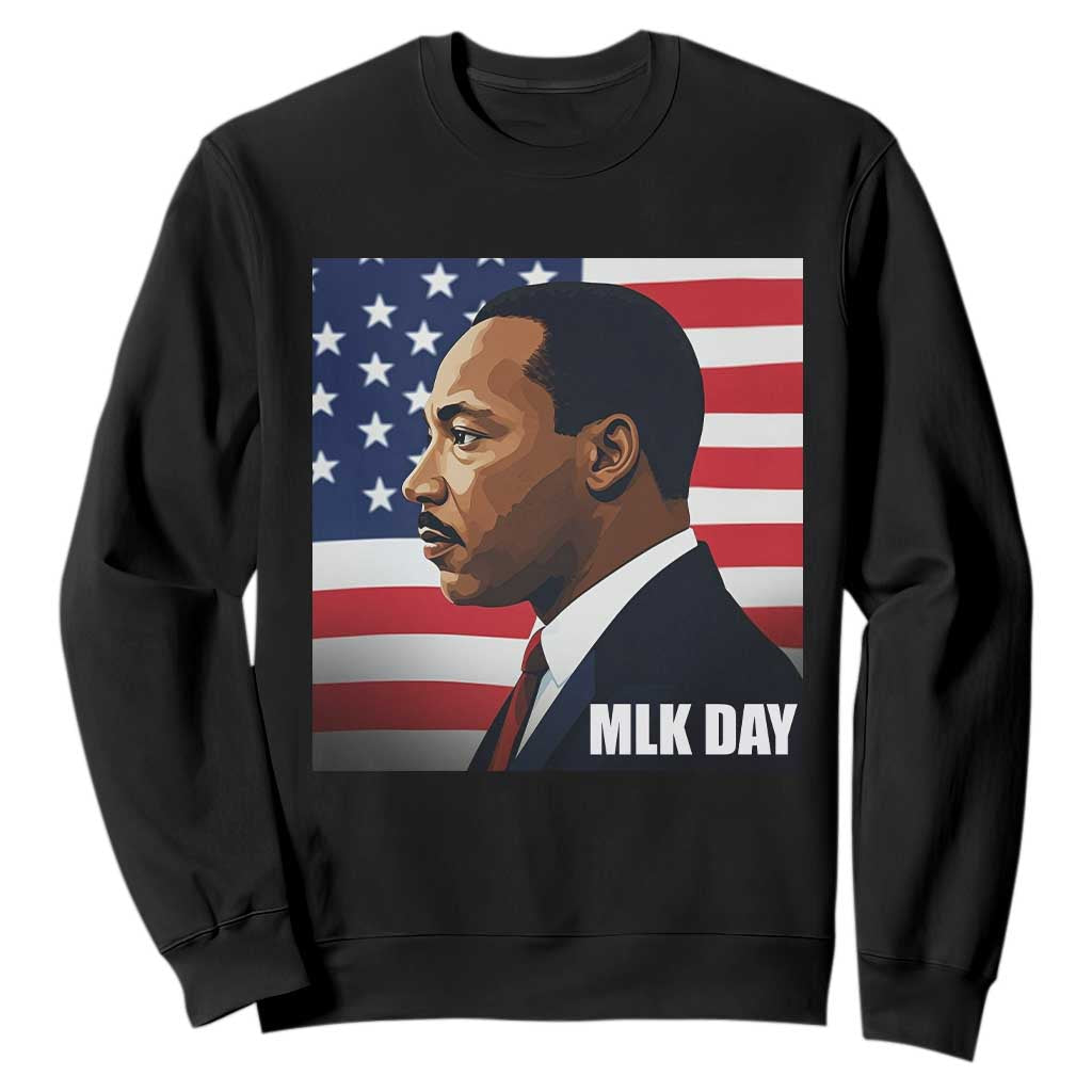 Martin Luther King Jr Sweatshirt Human Rights TS14 Black Print Your Wear