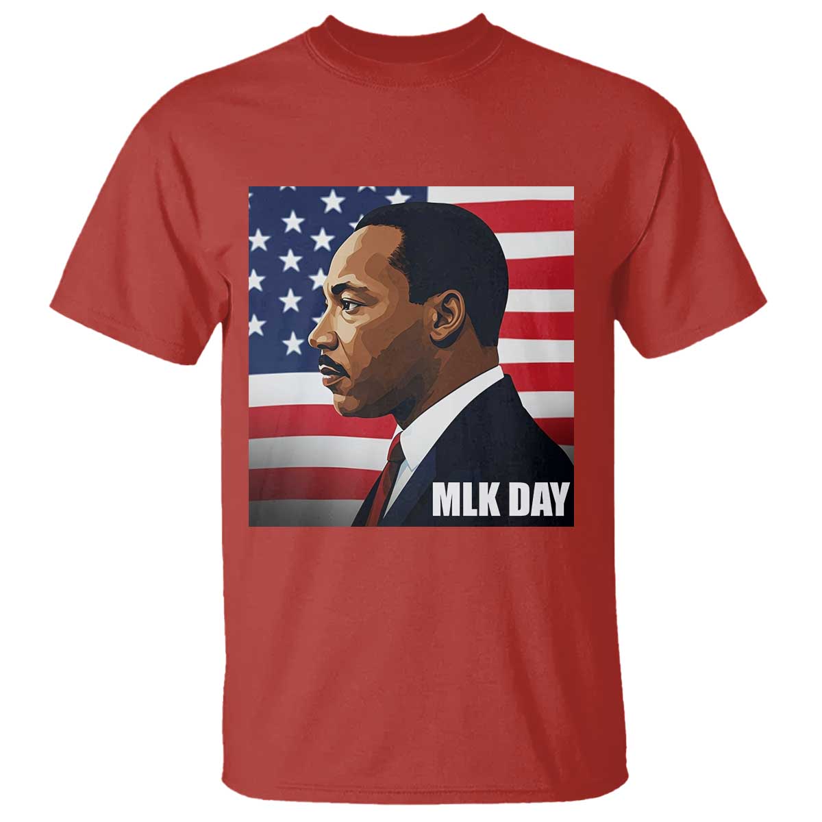 Martin Luther King Jr T Shirt Human Rights TS14 Red Print Your Wear