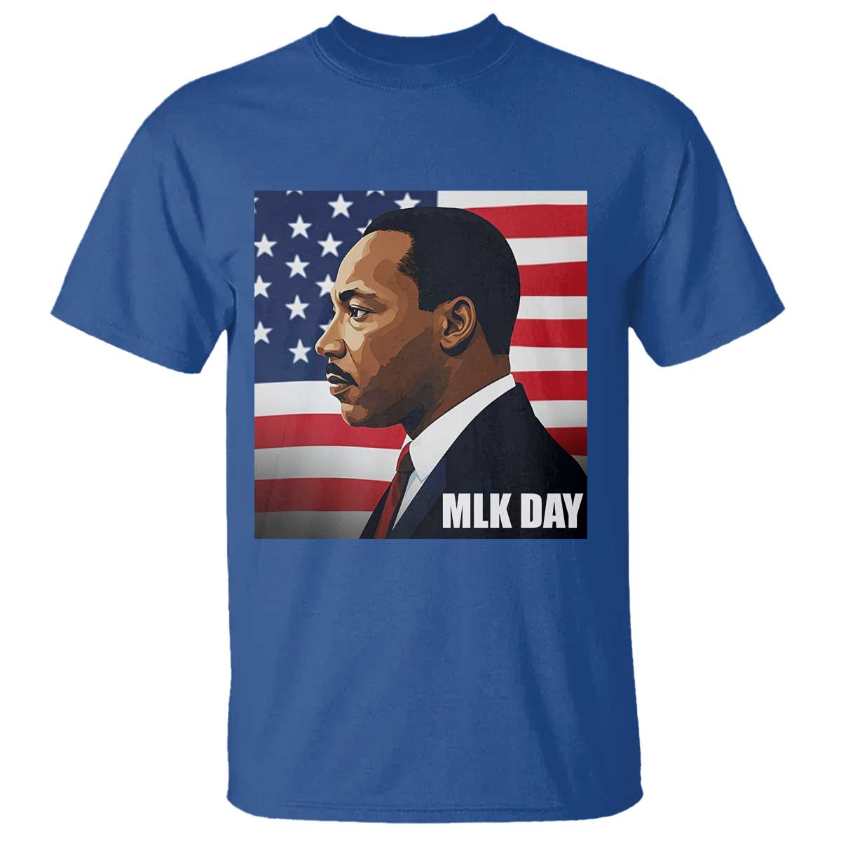 Martin Luther King Jr T Shirt Human Rights TS14 Royal Blue Print Your Wear