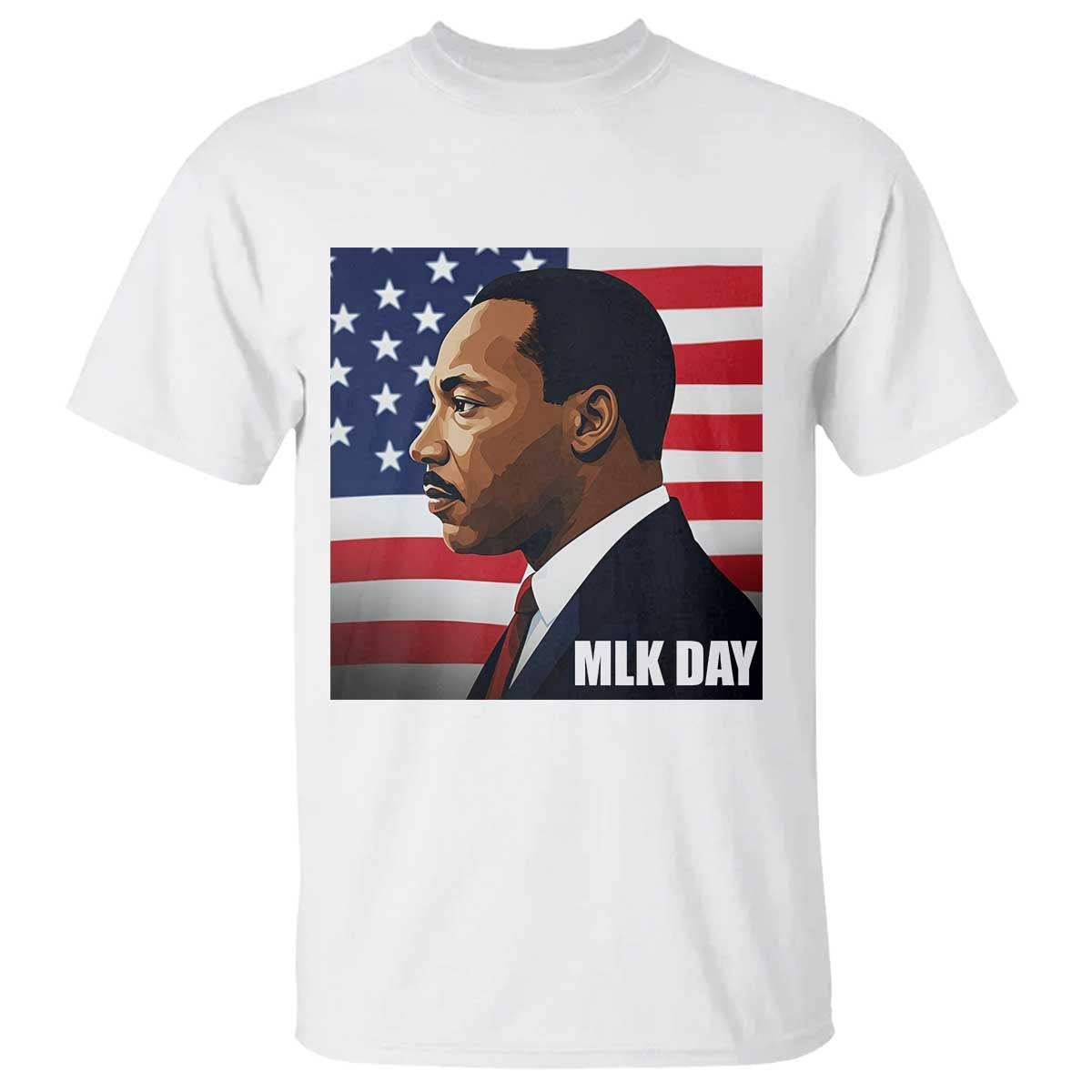 Martin Luther King Jr T Shirt Human Rights TS14 White Print Your Wear