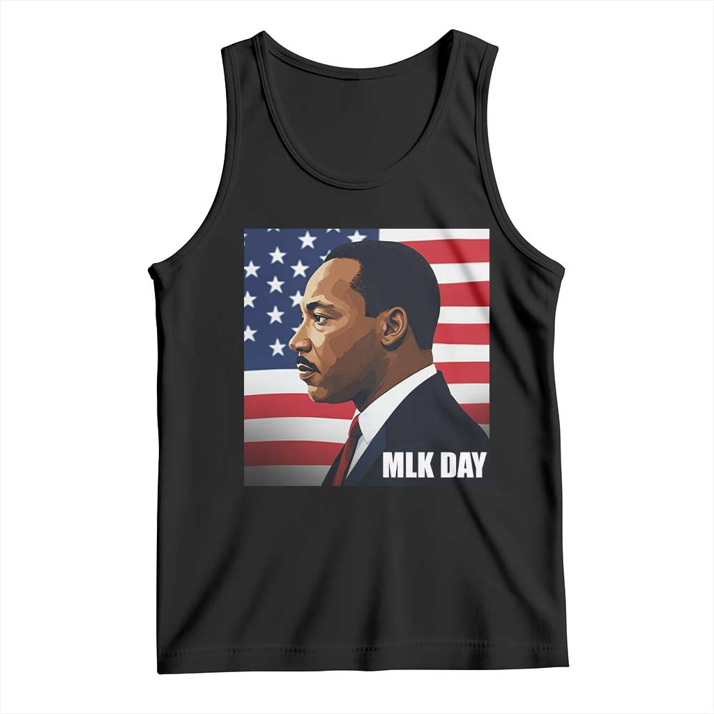 Martin Luther King Jr Tank Top Human Rights TS14 Black Print Your Wear