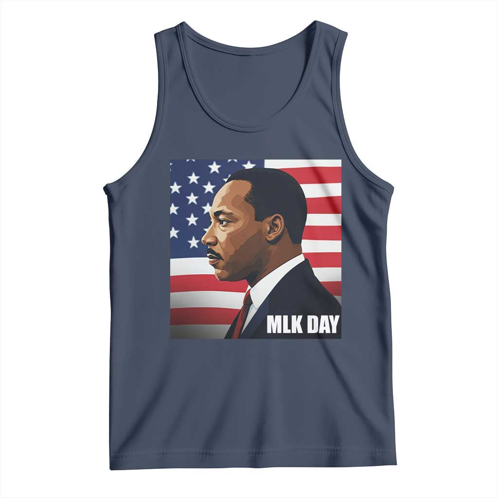 Martin Luther King Jr Tank Top Human Rights TS14 Navy Print Your Wear