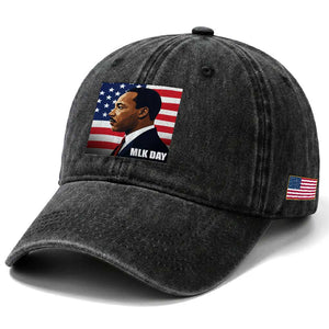 Martin Luther King Jr Washed Cotton Baseball Cap Human Rights TS14 Print Your Wear