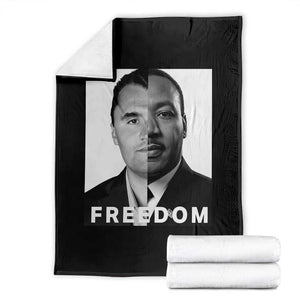 Freedom Charlie Kirk Throw Blanket Martin Luther King Jr TS14 Black Print Your Wear