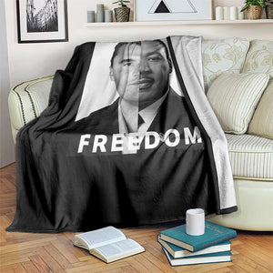 Freedom Charlie Kirk Throw Blanket Martin Luther King Jr TS14 Print Your Wear