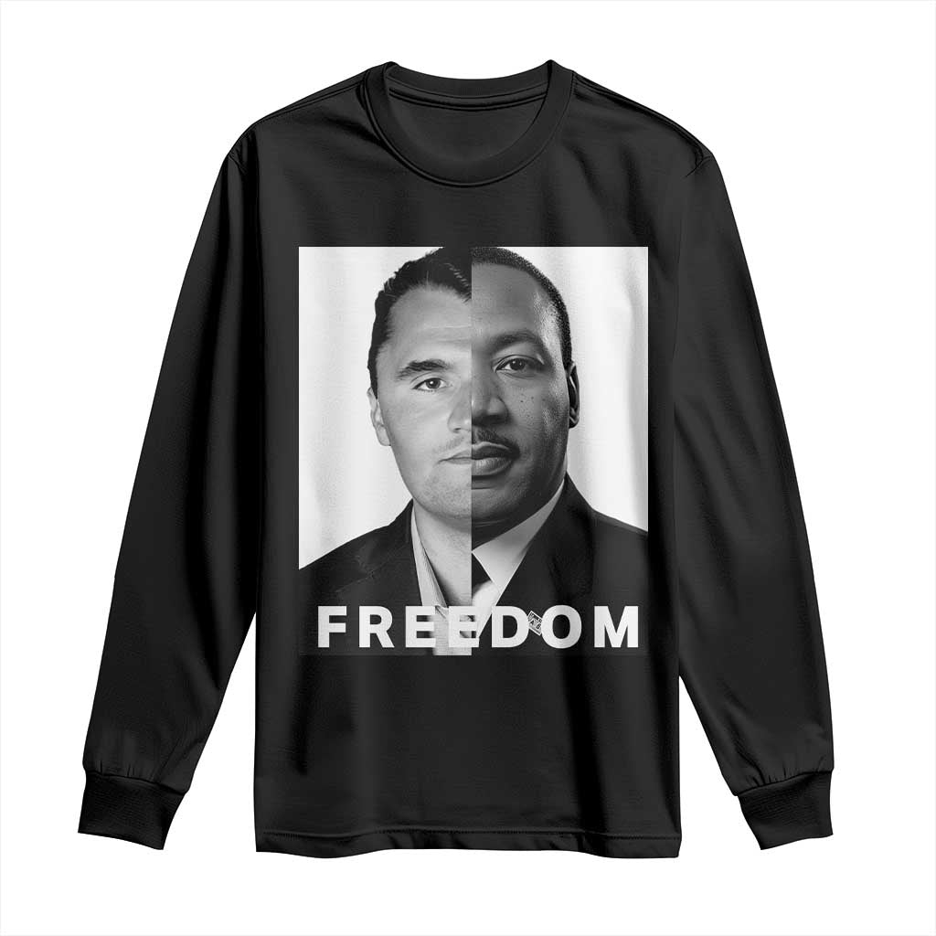 Freedom Charlie Kirk Long Sleeve Shirt Martin Luther King Jr TS14 Black Print Your Wear