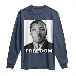 Freedom Charlie Kirk Long Sleeve Shirt Martin Luther King Jr TS14 Navy Print Your Wear