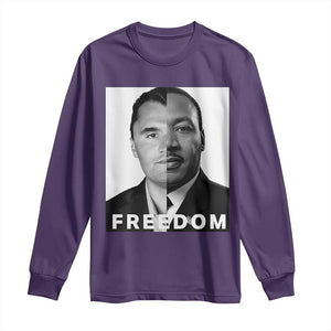 Freedom Charlie Kirk Long Sleeve Shirt Martin Luther King Jr TS14 Purple Print Your Wear