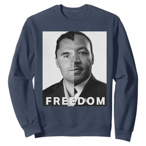 Freedom Charlie Kirk Sweatshirt Martin Luther King Jr TS14 Navy Print Your Wear