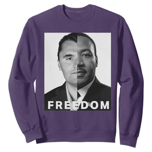 Freedom Charlie Kirk Sweatshirt Martin Luther King Jr TS14 Purple Print Your Wear