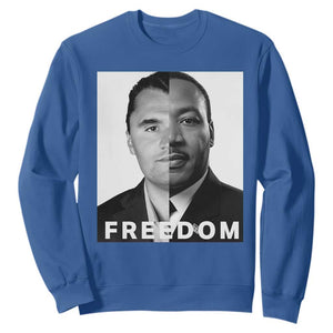 Freedom Charlie Kirk Sweatshirt Martin Luther King Jr TS14 Royal Blue Print Your Wear