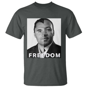 Freedom Charlie Kirk T Shirt Martin Luther King Jr TS14 Dark Heather Print Your Wear