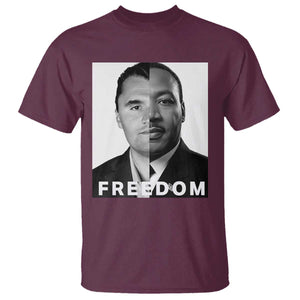 Freedom Charlie Kirk T Shirt Martin Luther King Jr TS14 Maroon Print Your Wear