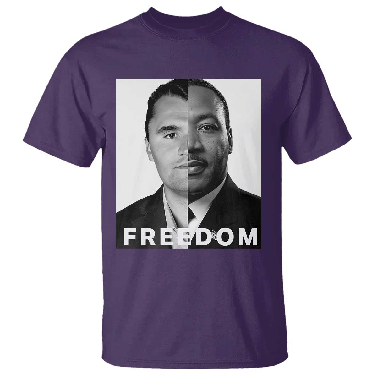 Freedom Charlie Kirk T Shirt Martin Luther King Jr TS14 Purple Print Your Wear