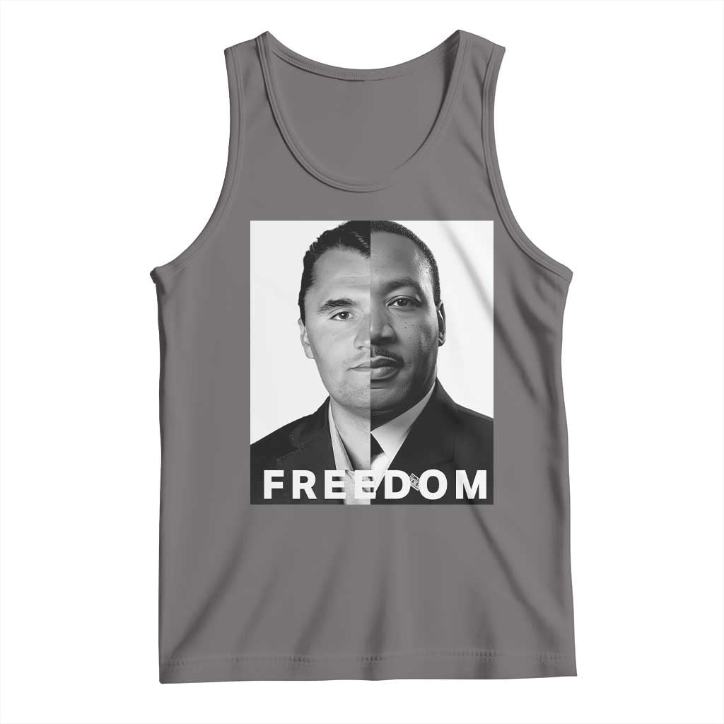 Freedom Charlie Kirk Tank Top Martin Luther King Jr TS14 Deep Heather Print Your Wear