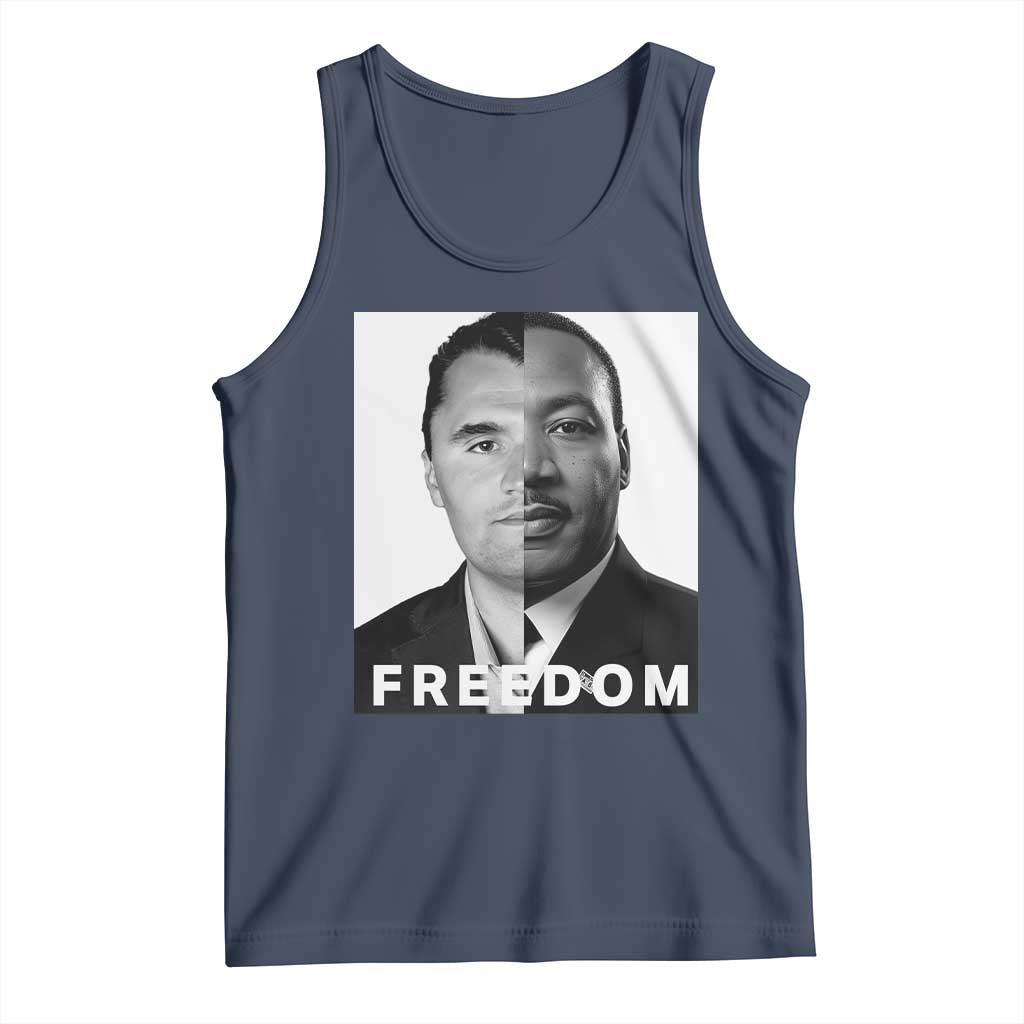 Freedom Charlie Kirk Tank Top Martin Luther King Jr TS14 Navy Print Your Wear