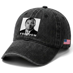 Freedom Charlie Kirk Washed Cotton Baseball Cap Martin Luther King Jr TS14 Print Your Wear