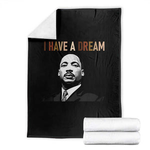 Martin Luther King Jr Throw Blanket I Have a Dream Cool Melanin Black History TS14 Black Print Your Wear