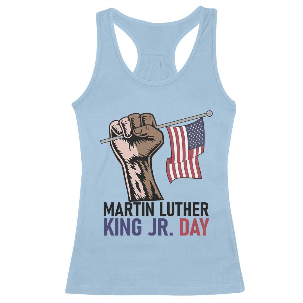 Martin Luther King Jr Racerback Tank Top Black History Month TS14 Light Blue Print Your Wear