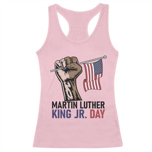Martin Luther King Jr Racerback Tank Top Black History Month TS14 Light Pink Print Your Wear