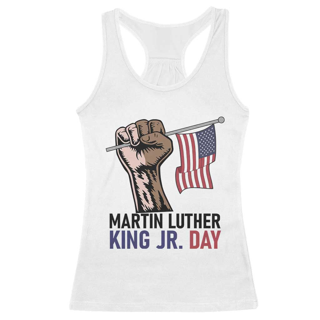 Martin Luther King Jr Racerback Tank Top Black History Month TS14 White Print Your Wear