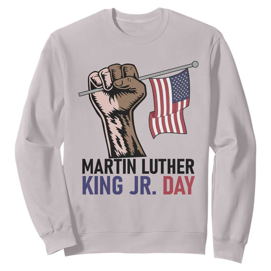 Martin Luther King Jr Sweatshirt Black History Month TS14 Ice Gray Print Your Wear