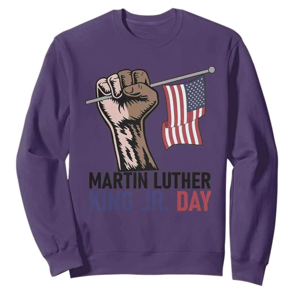 Martin Luther King Jr Sweatshirt Black History Month TS14 Purple Print Your Wear