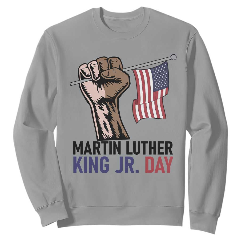 Martin Luther King Jr Sweatshirt Black History Month TS14 Sport Gray Print Your Wear
