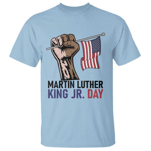 Martin Luther King Jr T Shirt Black History Month TS14 Light Blue Print Your Wear