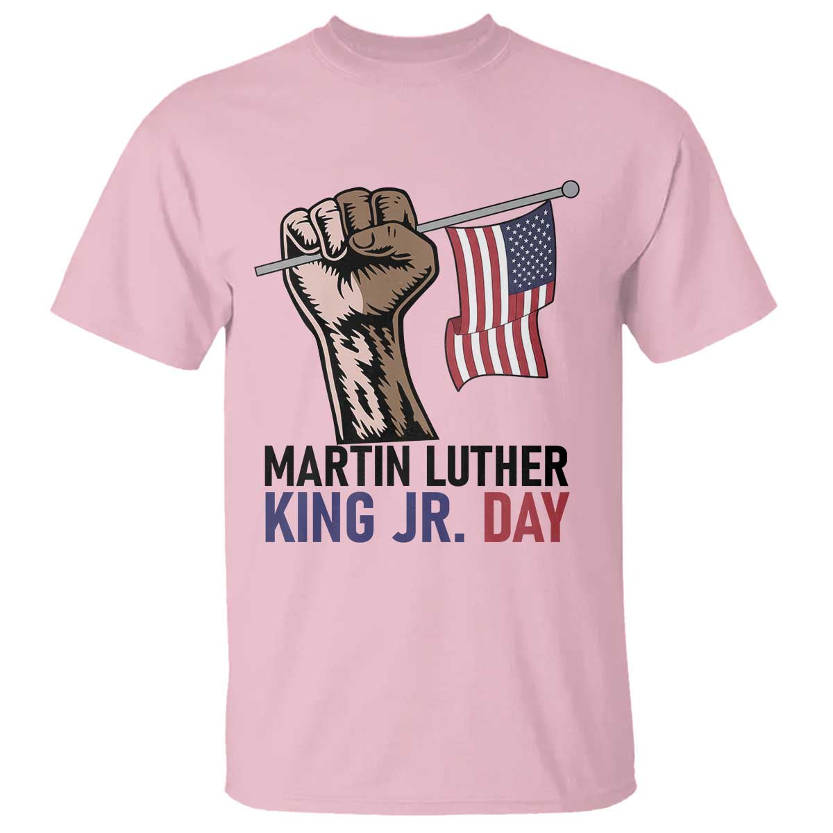 Martin Luther King Jr T Shirt Black History Month TS14 Light Pink Print Your Wear
