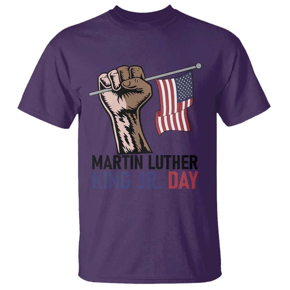 Martin Luther King Jr T Shirt Black History Month TS14 Purple Print Your Wear