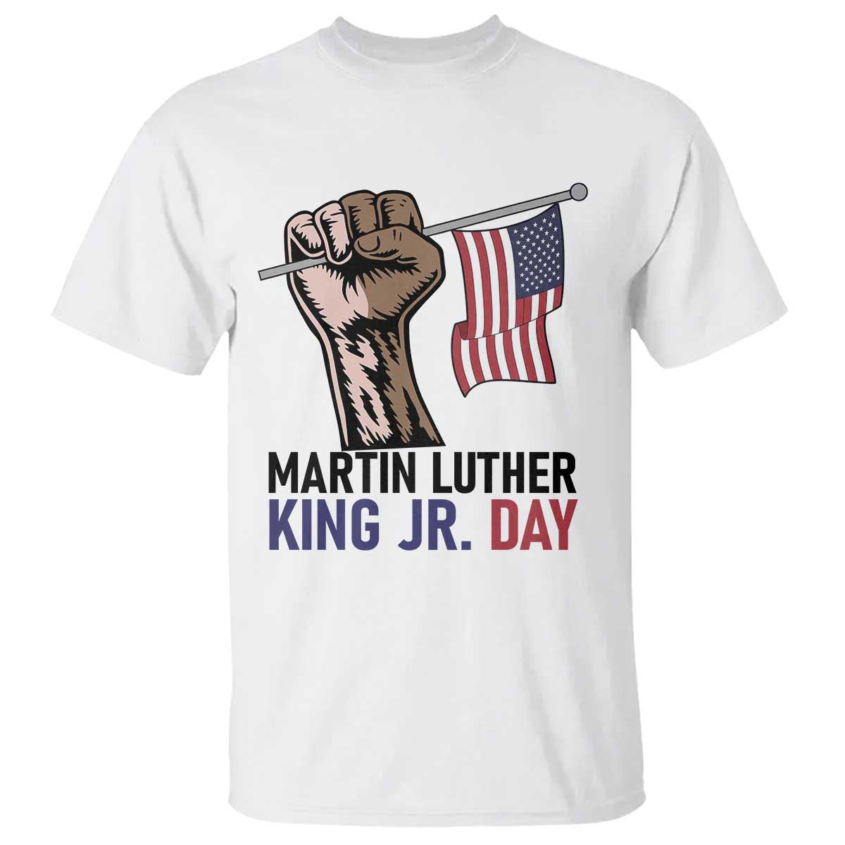 Martin Luther King Jr T Shirt Black History Month TS14 White Print Your Wear
